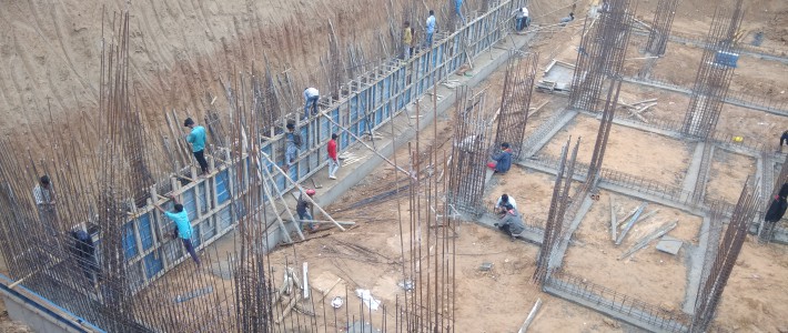 Site layout plan for start New Building construction And Arrengements And require Centing Materials Site layout plan for start New Building construction And Arrengements And require Centing Materials